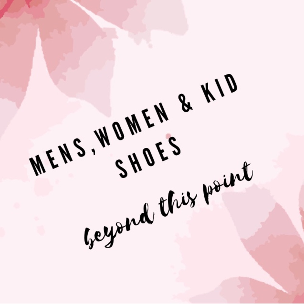 Shoes beyond this point!